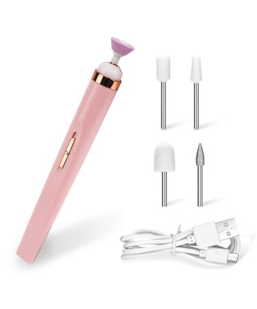Electric Nail File Lvesunny Nail Set with 4 Speeds  Cuticle Trimmer  Battery Operated Manicure and Pedicure Tools - Create Your Own Beauty Salon at Home (Pink)
