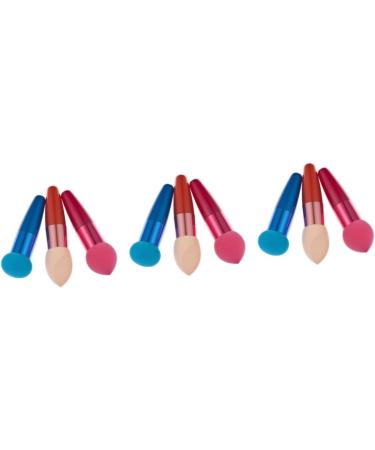 Housoutil 9 Pcs Makeup Brush Sponges Sponge Brush Concealer Brush Contour Brush Lip Brush Travel Major - Buy Online on GoSupps.com