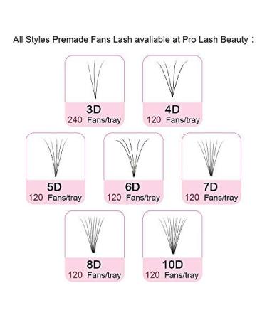 5D-D 07-9 Short Stem Eyelash Extensions - 0.07 D Curl Volume Eyelashes (12 Pieces) | Ready Compartment Pack for International Shipping - Buy Online on GoSupps.com
