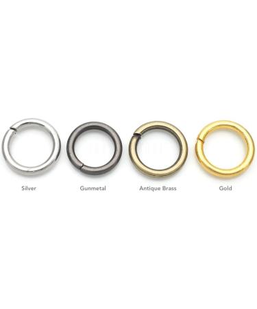 CRAFTMEMORE 8mm Silver Jump Rings - Pack of 100 Split Rings for DIY Jewelry Making - Buy Online on GoSupps.com