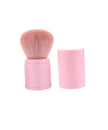 DOITOOL Flexible Makeup Brush Loose Powder Brush Washable Makeup Brush Highlighters Powder Brush for Travel Makeup Powder Puff Face Powder Cosmetic Paint Hair Accessories 8.3x3.3cm Pink