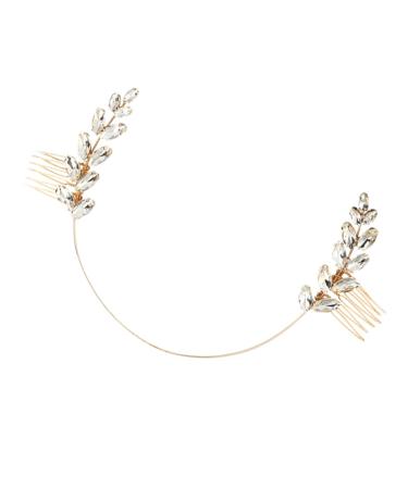 Didiseaon Rhinestone Hair Accessories Flower Girl Hair Accessory Rhinestone Headpiece Bridal Headdress Pearl Headpiece Bridal Headpiece Diamond Headpiece Comb Bridesmaid Wedding