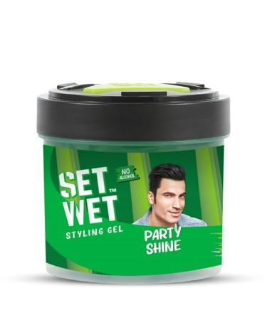 Se'tt We'tt Stylingg Hairr Gell for Men - Party Shine 250gm | Strong Hold High Shine |For Short to Medium Hair| No Alcohol No Sulphate
