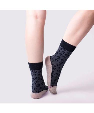 Dr. Motion Womens Diabetic Socks - Loose Fit Comfort Crew 4 Pairs - Non-Binding Wide Top - One Size Multi - Buy Online on GoSupps.com