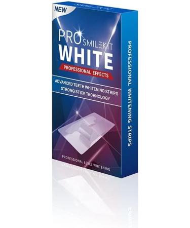 Pro White Teeth Whitening Strips | 14 Treatments | Professional Tooth Stain Remover | Enamel Safe - Buy Online on GoSupps.com
