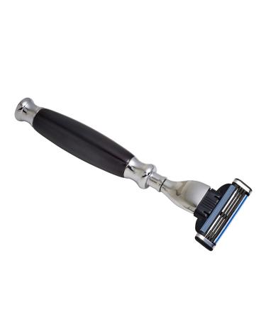 Union Razors SS3RZ Razor with Black Wood Handle - Premium Quality Shaving Solution 1 Count - Perfect for a Smooth Shave - Buy Online on GoSupps.com