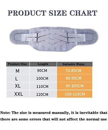 Dual Adjustable Lumbar Support Belt - Pain Relief & Injury Prevention for Sciatica | Removable Metal Spring Strips | Waist & Abdominal Support (Silver XXLarge) - Buy Online on GoSupps.com
