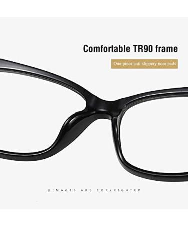 SERONI Cat Eye Blue Light Blocking Glasses for Women & Men - Tr90 Frame Anti-UV Clear Pink - 55mm - Buy Online on GoSupps.com