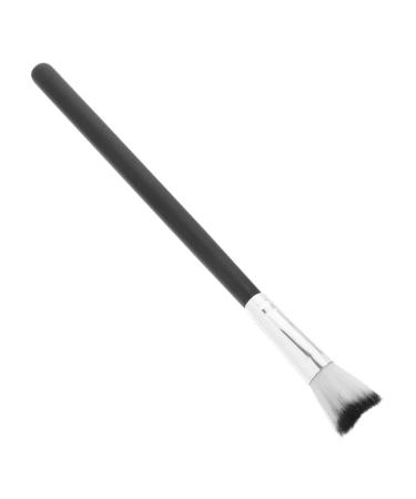 FOMIYES Fish Tail Brush Highlighter Blush Brush Makeup Supplies Brushes for Nose Makeup Nose Shadow Brush 18.50X1.00X1.00CM Black