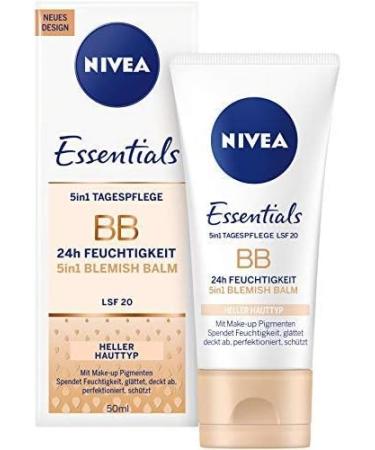NIVEA Daily Essentials BB Cream 5-in-1 Beautifying Moisturiser Light 50ml - Pack of 1 - Buy Online on GoSupps.com