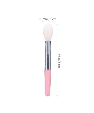 FRCOLOR 12pcs Silicone Lip Brush Set - Lip Gloss Liner Balm & Eyebrow Applicators - Travel Makeup Brushes in Pink & White - Buy Online on GoSupps.com