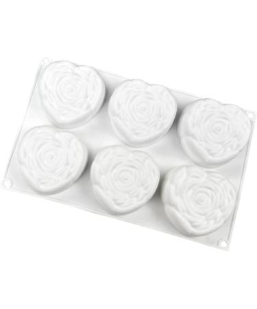Zerodeko 2pcs Love Rose Mold Cake Mold Ice Cube Mold Rose Cake Pan Molds Silicone Shapes Silicone Mold Heart Shaped Ice Cube Trays Hear Cake Gum Paste Cheese Silica Gel Butter 3D - Buy Online on GoSupps.com