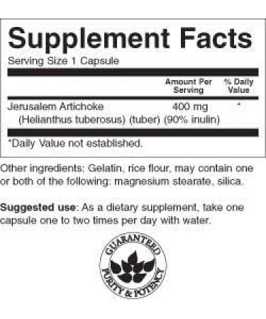 Swanson Full Spectrum Jerusalem Artichoke 400mg Capsules - 60 Count - Buy Online on GoSupps.com