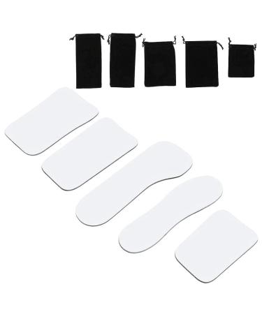 5 Pieces of Intraoral Dental Orthodontic Mirror 2-Sided Intraoral Photographic Reflector Mirror Dental Orthodontics Intraoral Mirrors Contrasts Dental Photography