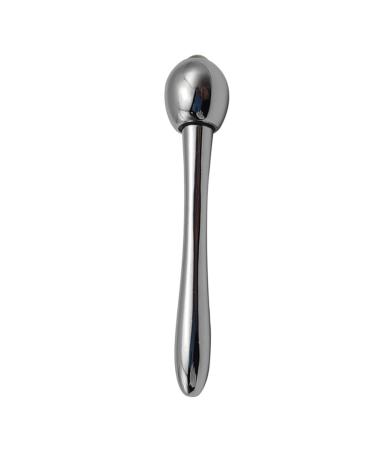 Minkissy 1PC rolling eye cream stick roller ball massage device skin care tools care eye cream rod eye cream scooping massage stick eye massager wand woman massager face cream silver 7.8x6cm