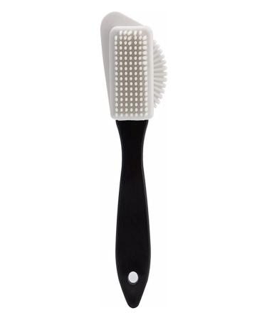 Home Shoes Brushes 1Pcs New S Shape Shoe Cleaner Wholesale Black 3 Side Cleaning Brush for Suede Nubuck Boot Shoes Bathroom Tool Brush Onecolor