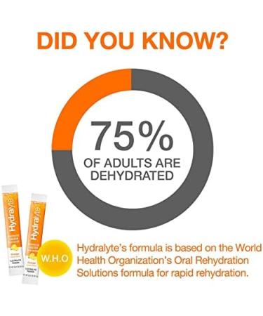 Hydralyte Effervescent Electrolytes Powder Sachets - 20 Orange Flavoured Sticks - Buy Online on GoSupps.com