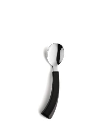 AMEFA - Select spoon for right -handers |Aids for people with handicap |Disabled cutlery |Ergonomic grip thickening |Black handle |Dishwasher -proof |Length: 18.5 cm spoon right -handed - Buy Online on GoSupps.com