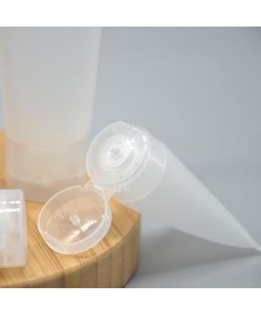 Qyzt 20-Pack 30ml Refillable Travel Tubes for Cosmetics - Soft Plastic Sample Bottles with Hinged Lid for Lotion Shampoo Shower Gel & More - Buy Online on GoSupps.com
