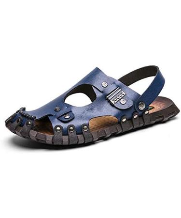 Buy Creev Summer Men's Leather Sandals Comfortable Slip-On Beach Shoes Size 7 | Premium Quality Outdoor Footwear - Buy Online on GoSupps.com