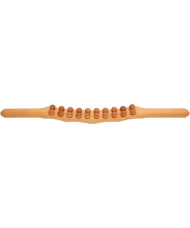 Wood Scraping Stick - 20 Pearls Wooden Gua Sha Tool for Muscle Relaxation & Body Shaping Massage - Buy Online on GoSupps.com