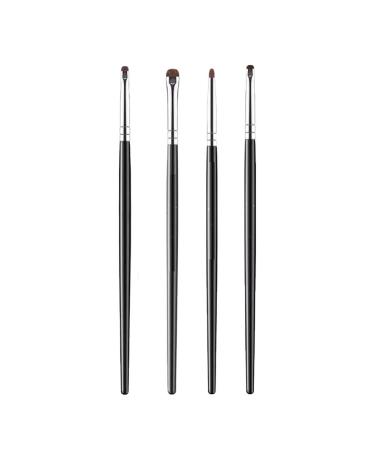 1/4Pcs Small Angle Precise Detail Eyeshadow Brush Soft Horse Hair Eyelid Highlighter Lying Silkworm Up Eyes Brushes Makeup Make