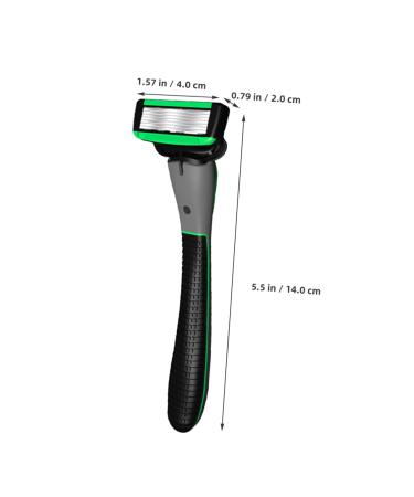 1 Set Razor Shavers for Men - Stainless Steel Manual Hair Clippers with Rubber Handle - Perfect for Smooth Shaving - Buy Online on GoSupps.com