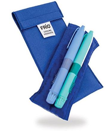 Frio Cooling Wallet - Duo - Blue - Keep Insulin Cool More Than 45 Hours Without Ever Needing Refrigeration! Accept NO Imitation!-Low Shipping Rates-