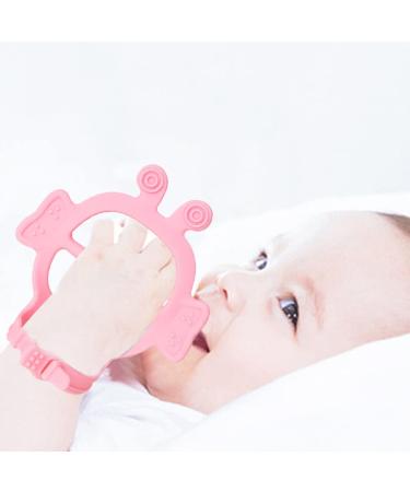 Teething Toy for Toddler - Children's Molar Stick Toy Safe to Use Adjustable Chewing Toys for Birthday Christmas and Other Festivals Coatuiyo Pink - Buy Online on GoSupps.com