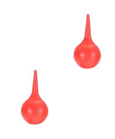 Healeved 2 pcs of the earspringe injection for removal of ear wax ears of the ears pear spray earsburn suction ball made of rubber rubber sprayer ear bulb tuber.