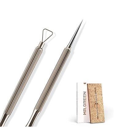 MR.GREEN Professional Blackhead Remover Tool  Pimple Popper Tool kit Blemish Blackhead&Whitehead 2-in-1 Extraction Kit Skin Tools for Face Pimple Popper Needle
