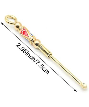 Retro Brass Ear Spoons Portable Ear Cleaning Tool Earpick Ear Wax Remover Curette Cleaner Ear Pick Keychain Pendants - Buy Online on GoSupps.com
