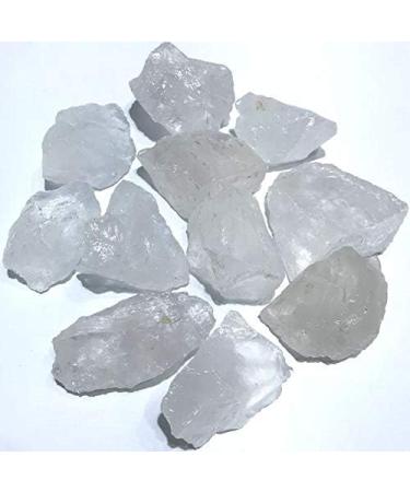 Natural Crystal Rough raw Natural White Clear Quartz Stone Rough Crystal Tumbled Stone 10pc PEIQIYIN - Buy Online on GoSupps.com