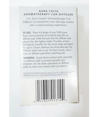 Aura Cacia Aromatherapy Car Diffuser - Enhance Your Drive with Essential Oils | International Shipping Available - Buy Online on GoSupps.com