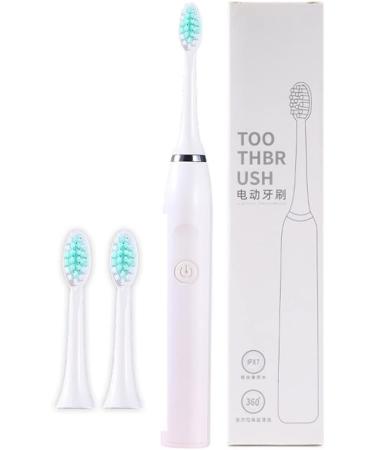 Ultrasound Electric Toothbrush - 180-Day Brush Heads 5 Modes 2-Minute Timer - Rose Color for Adults | International Shipping - Buy Online on GoSupps.com