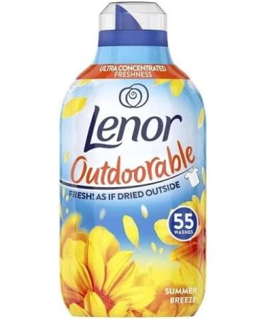 Lenor Outdoorable Ultra Concentrated Fabric Conditioner 55 Washes 770 ml Pink Blossom Scent + Lenor Outdoorable Ultra Concentrated Fabric Conditioner 55 Washes 770 ml Summer Breeze Scent - Buy Online on GoSupps.com
