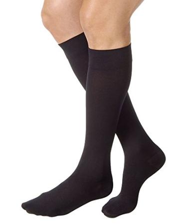 JOBST Relief Compression Stockings 30-40 mmHg Knee High Closed Toe Black X-Large X-Large (1 Pair) Black