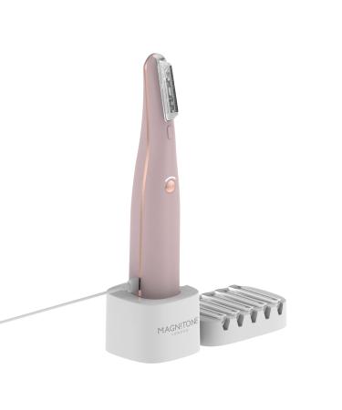 Magnitone DermaQueen Vibra-Sonic Facial Hair Removal + Dermaplane Exfoliator Instant Smoother More Radiant Skin Removes Facial Fuzz Exfoliates Dry + Dead Skin Vibra-Sonic Technology