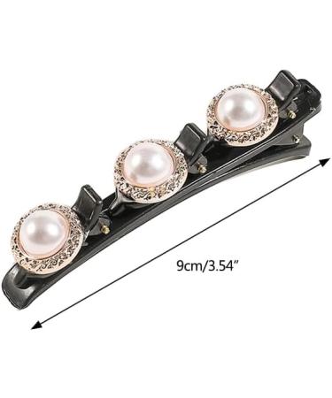 hgnxa Hair Clips Boutique Hair Clips Pearls Decorations for Braided Hairstyle Styling Sectioning Delicate Pearls Camellia black - Buy Online on GoSupps.com