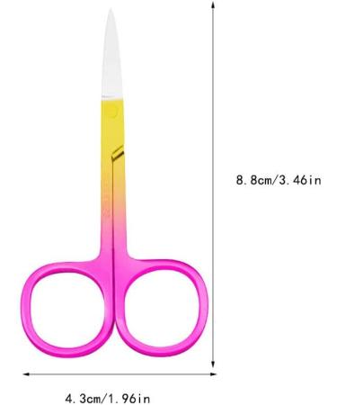 IOIUSKKU Nail Cuticle Nippers Stainless Steel Scissors Eyebrow Trimmer Trimming Tool Spray Gold Pink - Buy Online on GoSupps.com