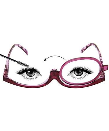 Buy Pink Magnifying Makeup Glasses - Flip Down Lens - Folding Cosmetic Spectacles for Women | International Shipping - Buy Online on GoSupps.com
