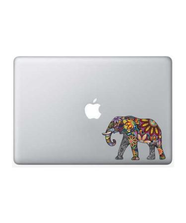 Colorful Elephant - 5 Inch - Apple Macbook Laptop Decal
