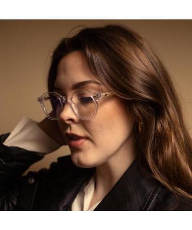 Clarity Clearview Unisex Large Frame Blue Light Glasses - Anti-Reflective Scratch Resistant Eyeglasses for Eye Protection - Buy Online on GoSupps.com