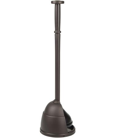 mDesign Hyde Collection Bronze Toilet Plunger Set with Compact Storage Holder - 2 Pack - Buy Online on GoSupps.com
