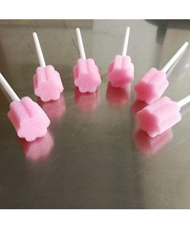 Munkcare Disposable Oral Swabstick Foam Swabs 150ct - Individually Wrapped, Untreated Pink - Buy Online on GoSupps.com