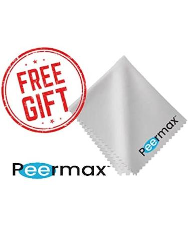Peermax AutoDrop Eye Drop Guide with Free Microfiber Cloth - Compatible with Most Eye Drop Bottles - Buy Online on GoSupps.com