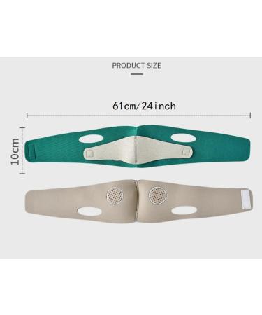 Double Chin Reducer Double Chin Strap Face Slimming Strap Chin Strap Advanced V-Line Facial Slimming Strap for Women and Men Tightening Skin Green - Buy Online on GoSupps.com