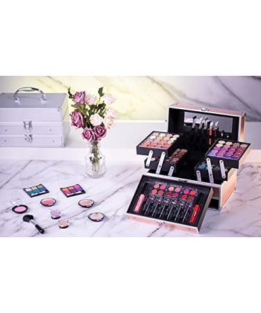 Hot Sugar Girls Makeup Kit - Complete Full Face Cosmetic Set in Stylish Rose Gold Box for Teens, Beginners, and Professionals - Includes Eyeshadow, Lip Gloss, Blush, Brushes, and Lipstick - Buy Online on GoSupps.com