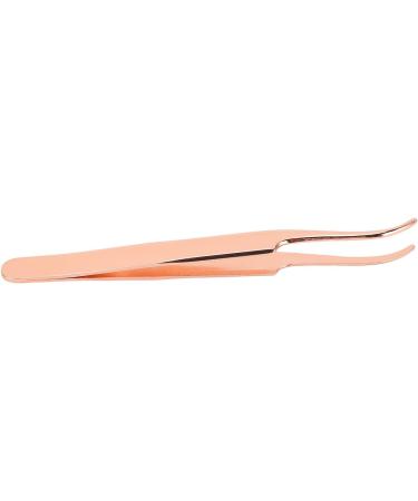 Eyelash Applicator Tool DIY Rose Gold Curved Lash Tweezer for Easy Lashes Application and Removal - Buy Online on GoSupps.com