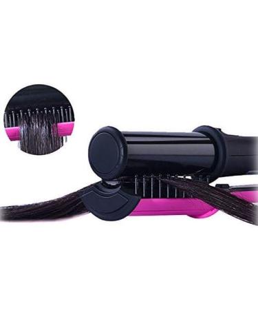 Professional 2-in-1 Hair Straightening & Curling Iron - No Damage Flat Irons for Short & Long Hair - Rotating Iron Curler in Black - Buy Online on GoSupps.com